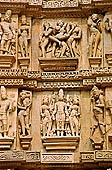 Khajuraho - Visvanatha temple, erotic sculptures 